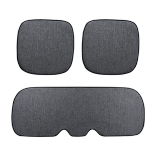 汽车坐垫四季通用防滑免绑单片三件套不影响座椅通风加热薄车座垫