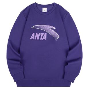 安踏儿童卫衣男大童2026春季新款潮流时尚圆领卫衣宽松舒适套头衫