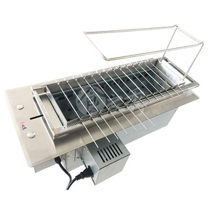 丰茂同款自动旋转碳烧烤炉烤串机烧烤机木炭烧烤炉自动烧烤翻转机