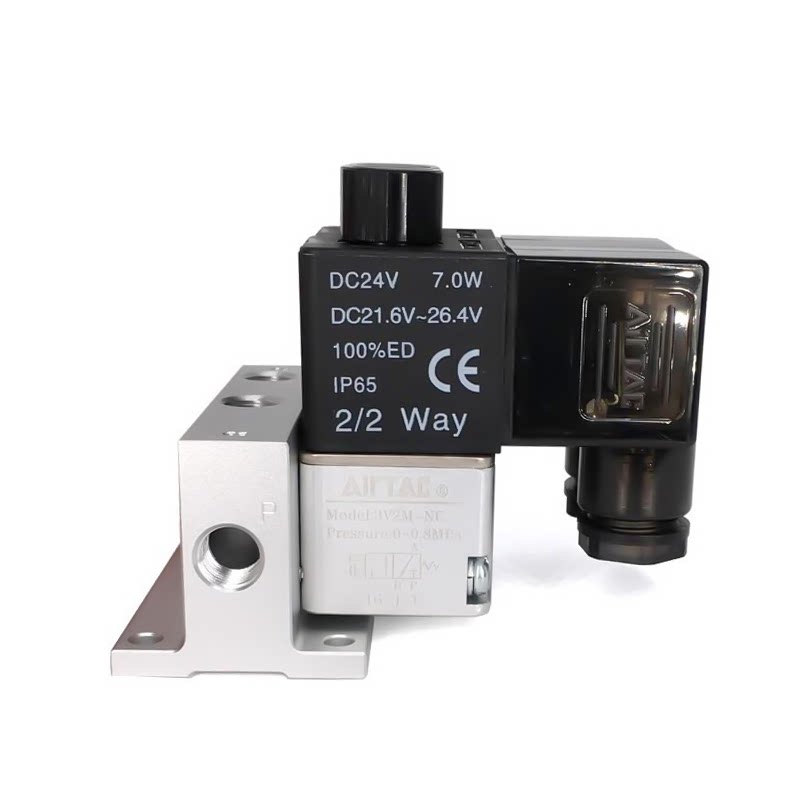 亚德客两位三通电磁阀组3V2MN