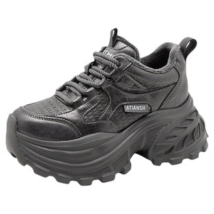 加棉老爹鞋女款2025新款冬季配阔腿裤的鞋子厚底增高显加绒运动鞋