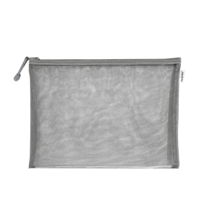 三年二班简约网纱文件袋A6拉链手提袋A5收纳袋学生用A4档案袋开学