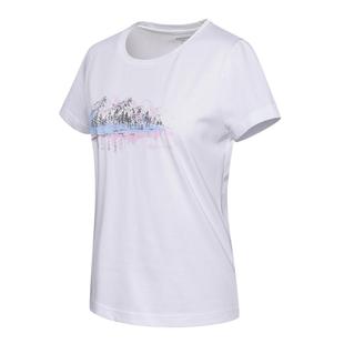 ROYALWAY夏季新款圆领短袖T恤女棉亲肤透气印花休闲百搭半袖上衣