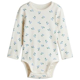 HM童装男婴女婴连身衣2026夏季新款印花棉质哈衣连体衣1316345