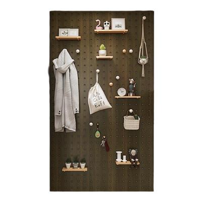 中古风洞洞板置物架配件定制造型墙遮挡免打孔入户玄关墙面展示架