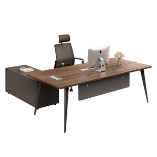 老板办公桌简约现代办公室领导办公桌椅组合套装主管办公台老板桌