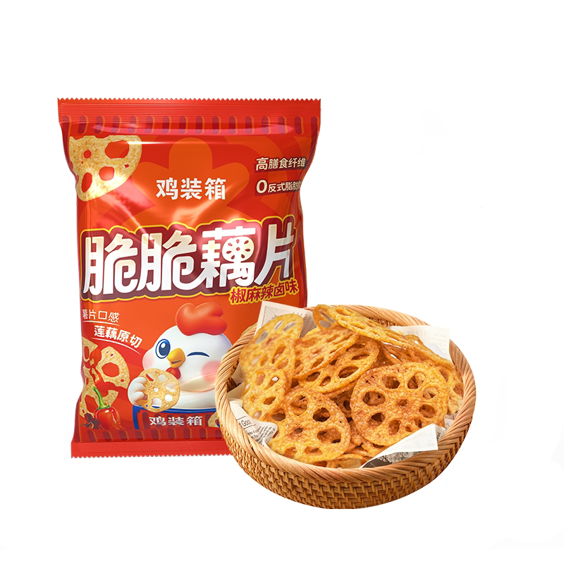 【新日期】下酒零食小吃鸡装箱脆脆藕片炸藕片原切藕片零食脆片