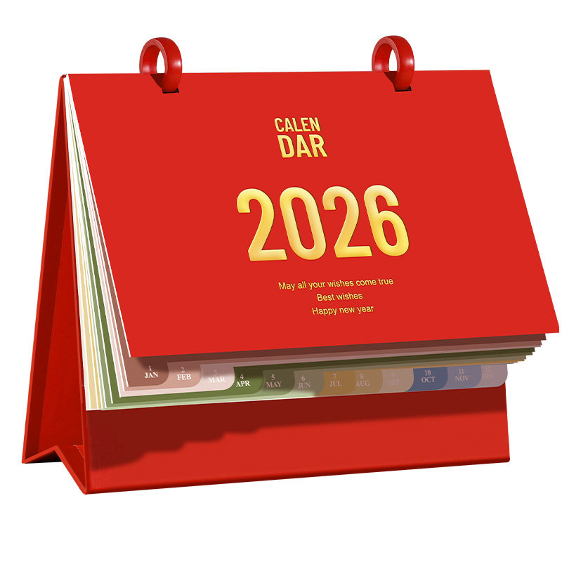 2026年台历活扣简约日历计划本