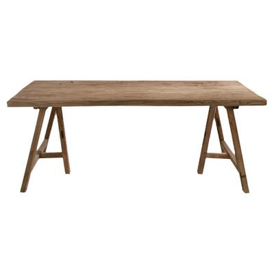 美式乡村风原木花艺操作台桌子