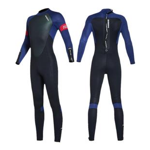 3/5MM潜水服连体男女加绒保暖深浮潜自由潜防寒冬泳水母冲浪湿衣