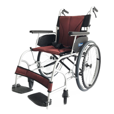 中进轮椅折叠轻便超轻航钛铝合金