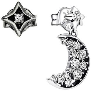 [新年礼物]Pandora潘多拉相辉耳钉星月相辉小众设计情侣款中性