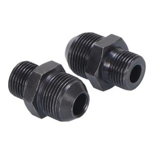 高压油管接头D型扩口组合大对边直通M14/16/18/22碳钢外螺纹直接