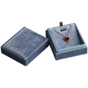 高档丝带绒布首饰盒创意圆柱戒指盒项链盒求婚首饰包装盒礼物盒子