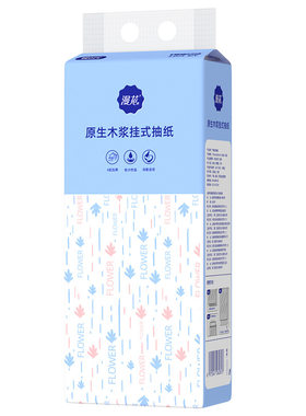 漫花原木悬挂式抽纸大包装实惠款