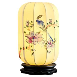 新中式红色台灯复古禅意古风长明灯供灯宋代美学民宿氛围装饰风水