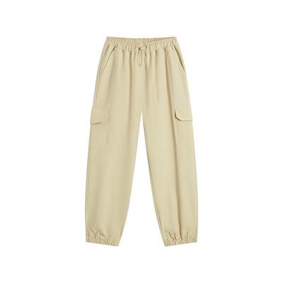 Dodopoli儿童户外防泼水长裤梭织秋季休闲男女童休闲薄绒运动裤