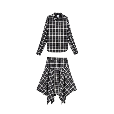 TurnSignal衬衫半身裙套装女