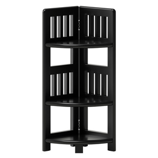 实木转角柜墙角置物架落地拐角柜边角三角展示柜子家用餐边收纳柜