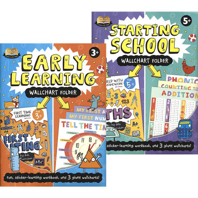 Help With Homework Early Learning&Starting School 教你写作业家庭教辅 幼儿练习字母/数学2册 英语学习 英文原版进口图书