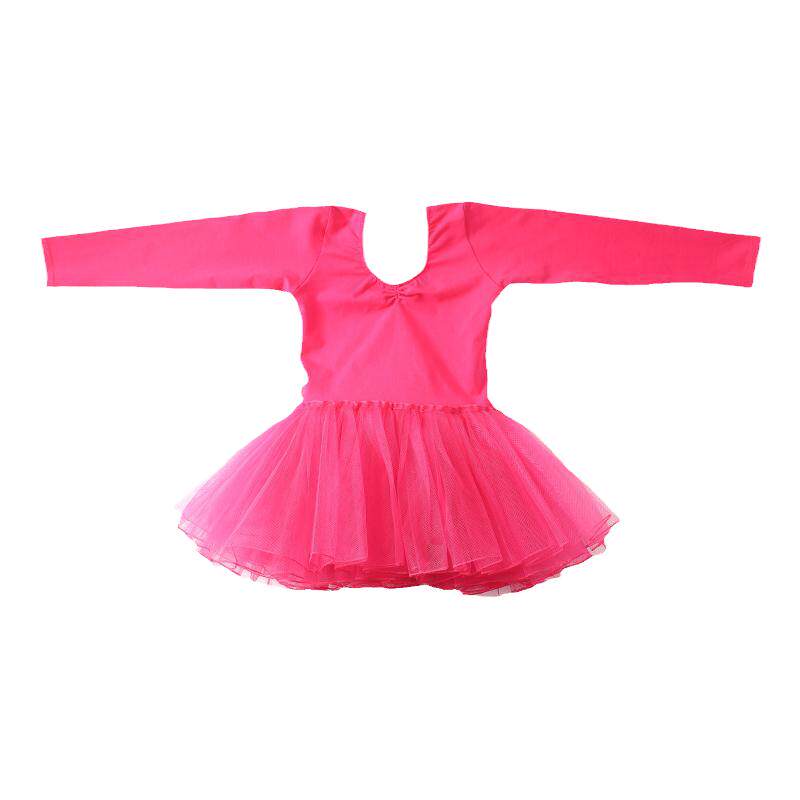 儿童舞蹈服装女童练功服秋冬加绒芭蕾舞蹈裙女孩幼儿跳中国舞衣服
