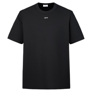 OFF-WHITE™情侣装新款多色短袖T恤基础日常款纯色圆领休闲半袖