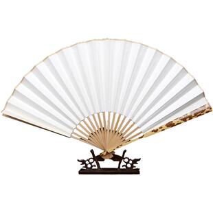 精品梅妃竹扇子4-10寸斑竹文玩扇女士凤眼湘妃竹折扇苏工宣纸扇面