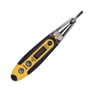 得力电笔电工专用测断线家用多功能感应测电笔数显智能数字试电笔