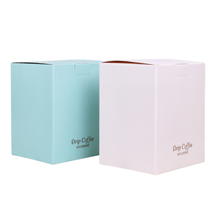 宁顺10包入挂耳包装盒10只牛皮纸压纹彩色印刷纸盒挂耳咖啡包装盒