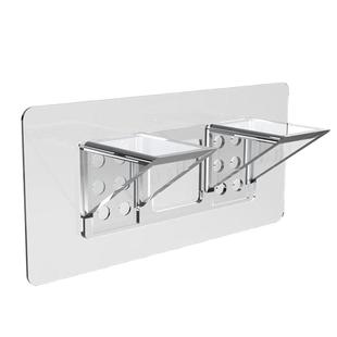 免打孔隔板托固定器层板托钉衣柜橱柜免钉粘贴支撑片搁板双排支架