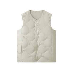 海澜之家秋冬季内穿商务羽绒马甲中老年鸭绒内胆黑色保暖背心男士