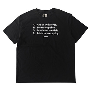 ABDP美式夏季圆领短袖运动街头休闲宽松T恤复古印花250克棉质重磅