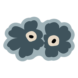 芬兰花朵速干软垫卫浴门口吸水脚垫硅藻泥地垫厕所洗手台防滑门垫