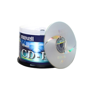 麦克赛尔/MAXELL 光盘CDR 刻录盘 音乐CD 汽车CD 数据备份 48速 700M 80分钟 CD光盘 50片装空白刻录光盘