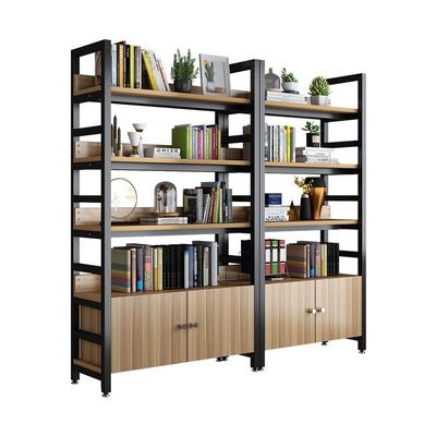 书架置物架落地简约铁艺书柜