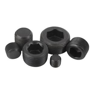 内六角堵头螺塞油塞丝堵外丝英制美制止付螺丝NPT1/2M6M8M10M-M30