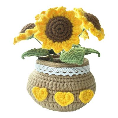 DIY手工编织郁金香小雏菊材料包