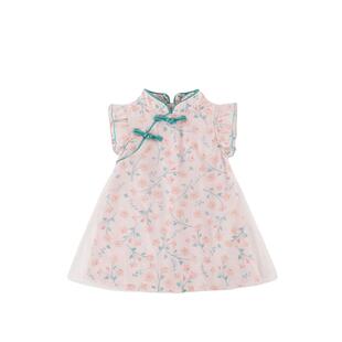 半禾枝女童旗袍夏款儿童汉服宝宝短袖裙子女孩唐装童装小孩连衣裙