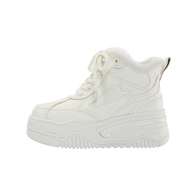 DIBO碲铂潮流百搭羊毛高帮休闲鞋