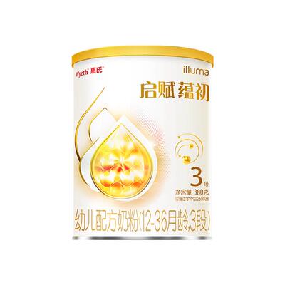 惠氏启赋蕴初3段380g/罐7种HMO