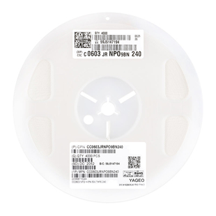 原装 0603贴片电容 24pF(240) ±5% 50V NP0 CC0603JRNPO9BN240
