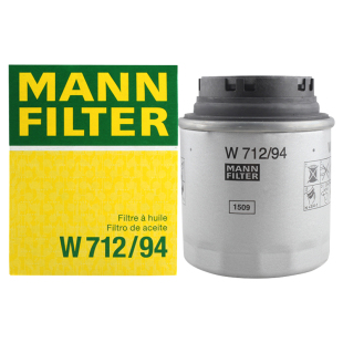 曼牌滤清器W712/94M机油格滤芯适用大众高尔夫尚酷EOS新甲壳虫