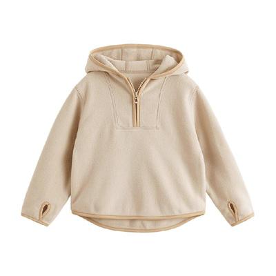 马克珍妮春款女童连帽摇粒绒卫衣