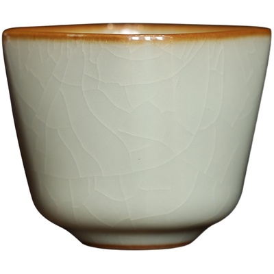 晓芳同款九寸土汝窑八方杯四方杯