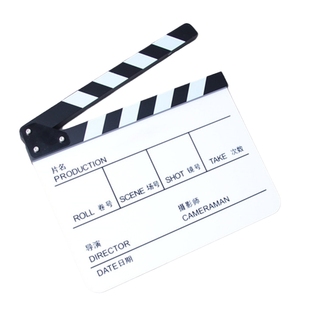 中英文场记板电影拍板打板开机板导演板亚克力影视剧组场记板道具