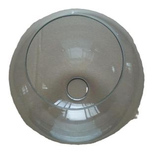 现代简约清光玻璃圆球灯罩透明圆球形上下开口灯罩酒楼会所吊灯罩