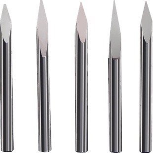 威特3.175金属三棱尖刀金属雕刻刀铁铝浮雕刻字刀数控雕刻机刀头