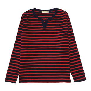 2026早春新款女式外穿纯棉宽松大码条纹妈妈v领外穿内遮肚打底衫