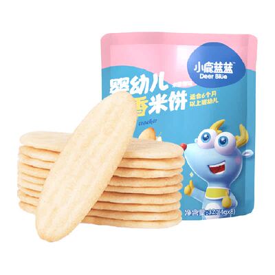 小鹿蓝蓝宝宝零食幼儿米饼