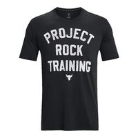 安德玛官方UA春夏Project Rock强森男子训练运动短袖T恤1376891